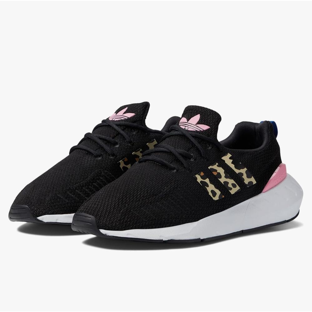 WOMEN'S ADIDAS ORIGINALS SWIFT RUN CASUAL SHOES CORE BLACK PINK